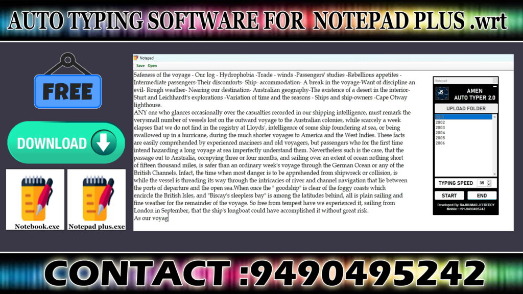 Notepad Plus .WRT Auto Typer Software Image