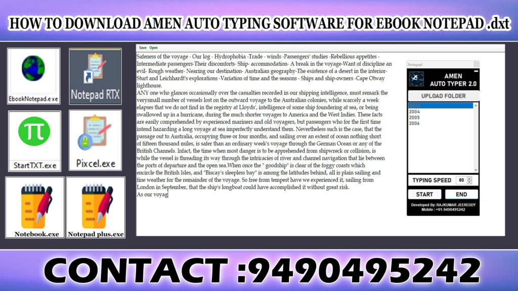 Copy Paste Auto Typer for Ebook Notepad .dxt